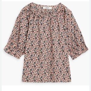 JOIE Moneta Floral Blouse Top Women's Large